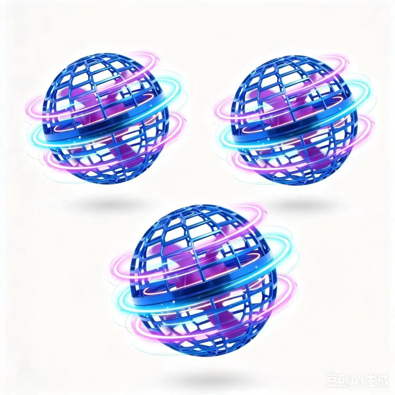 Experience the Magic of the Levitating Induction Flying Ball - A Glow Gyro for Ultimate Fingertip Fun and Outdoor Training!