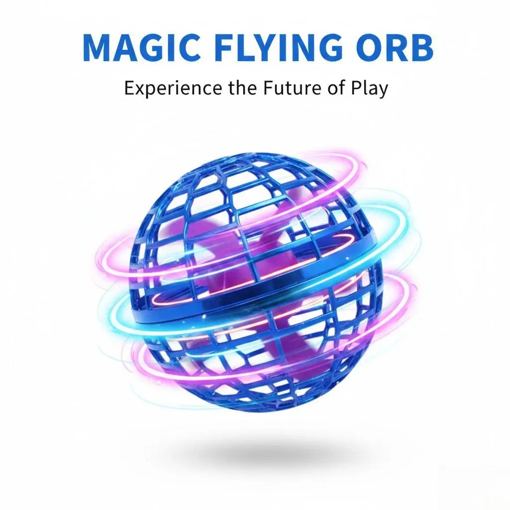 Experience the Magic of the Levitating Induction Flying Ball - A Glow Gyro for Ultimate Fingertip Fun and Outdoor Training!