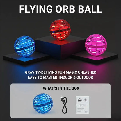 Experience the Magic of the Levitating Induction Flying Ball - A Glow Gyro for Ultimate Fingertip Fun and Outdoor Training!