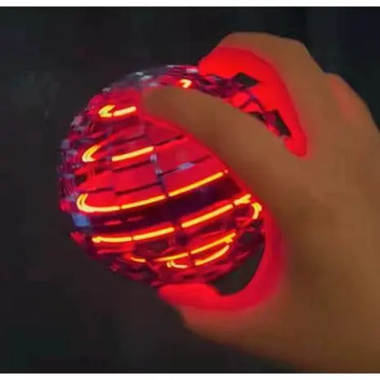 Experience the Magic of the Levitating Induction Flying Ball - A Glow Gyro for Ultimate Fingertip Fun and Outdoor Training!
